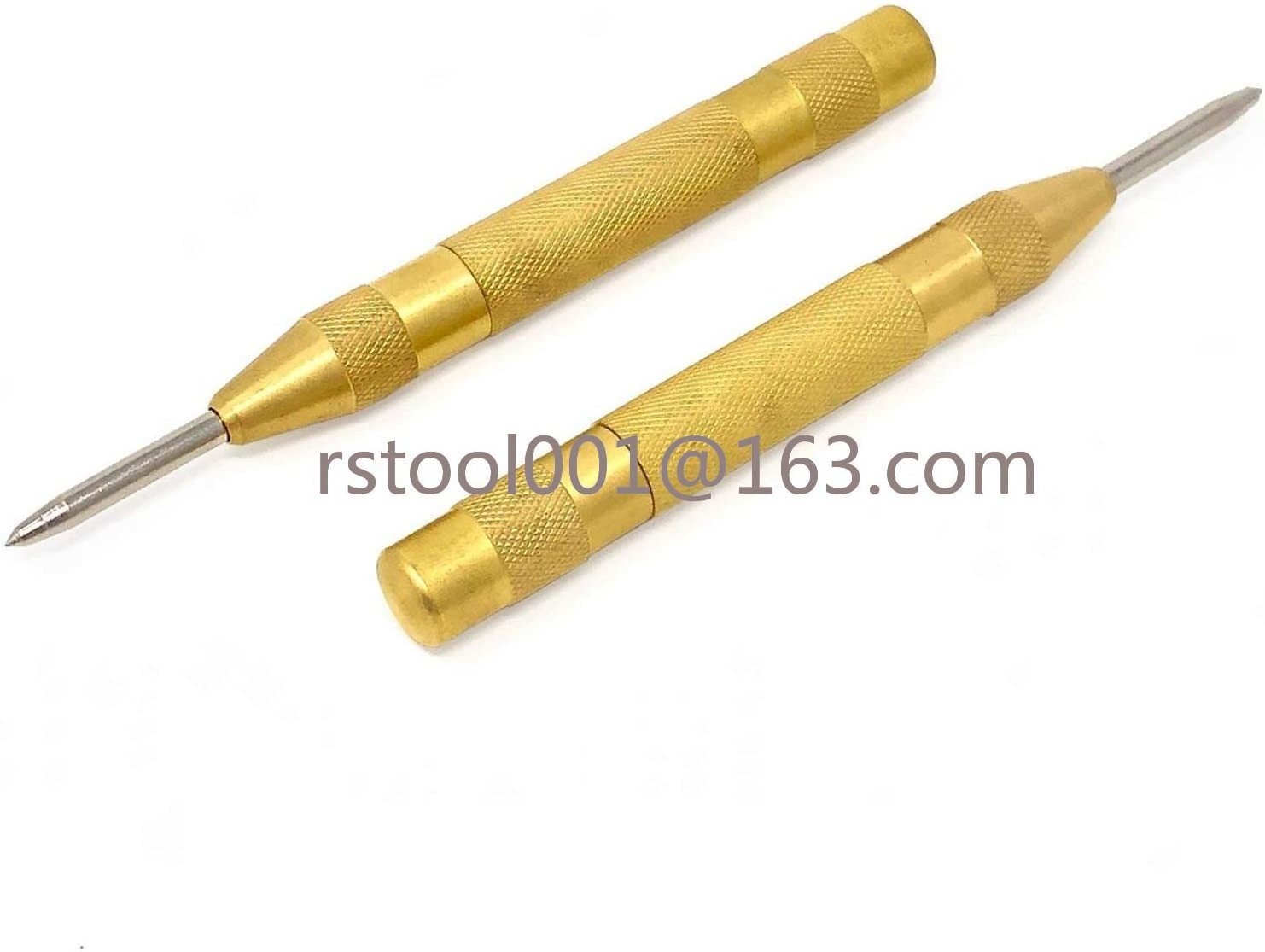 Automatic Center Pin Punch Woodworking Tools Spring Loaded Marking Metal Drill Bits Wood Press Dent Marker Starting Hole