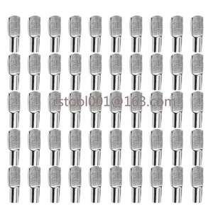 1000pcs/set  5mm Shelf Pins, Spoon Shape Cabinet Furniture Shelf Support Pegs Nickel Plated shelf pins