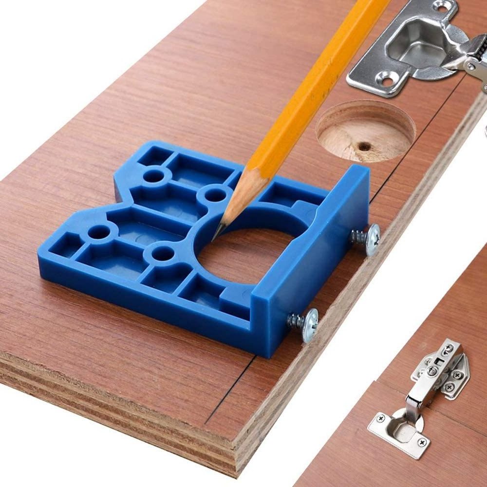 35mm Concealed Hinge Boring Jig Wood Furniture Door Cabinets Hinge Installation Tool Hinge Hole Drilling Guide For Carpentry