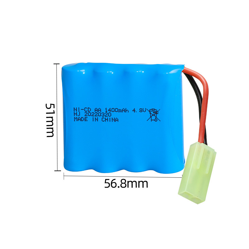 Factory direct nickel-cadmium battery 4.8V 1400mAh AA Children's battery Car toy battery