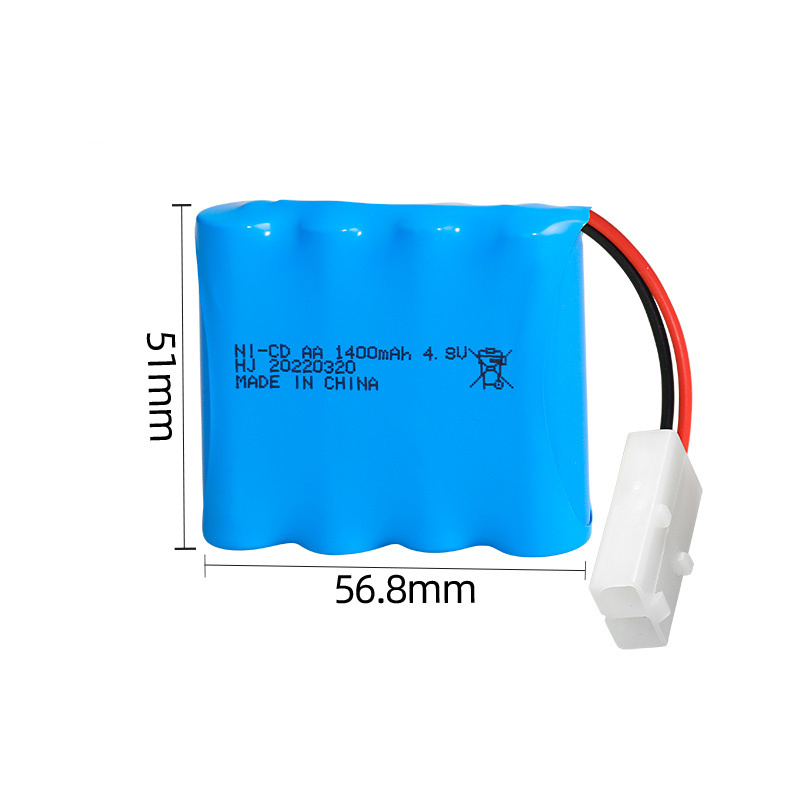 Factory direct nickel-cadmium battery 4.8V 1400mAh AA Children's battery Car toy battery