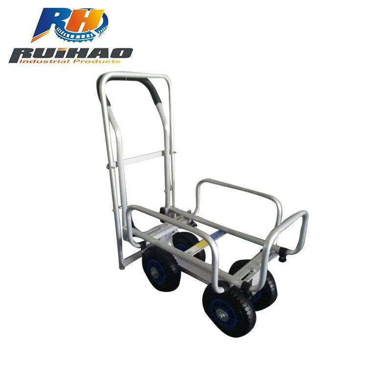 Aluminum Alloy 4 wheel Foldable Tool Cart Folding Hand Trolley