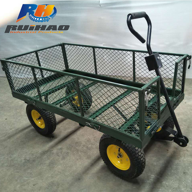 400kg Metal Mesh Garden Tool Cart With 13