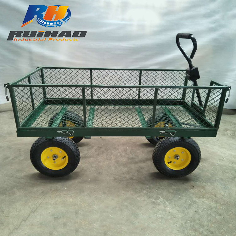 400kg Metal Mesh Garden Tool Cart With 13