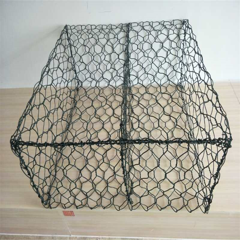 PVC coated Galvanized hexagonal woven wire mesh gabion price/ 3*1*1m double twist Gabion Box