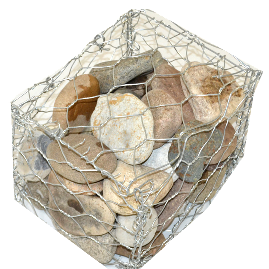 Hot selling galvanized gabion box wire mesh fencing Stone cage wall 5x1x1m in Peru market