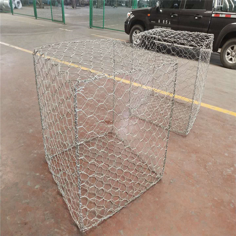 PVC coated Galvanized hexagonal woven wire mesh gabion price/ 3*1*1m double twist Gabion Box