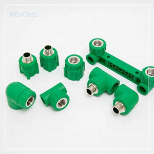 REHOME ISO15874 coupling PPR fittings green brass reducer remale threaded white ppr fittings PN32 PPR pipe fittings