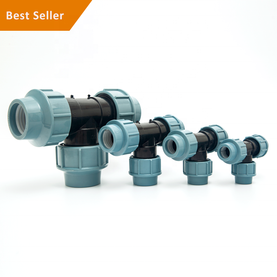 Male PP Double Union Ball Valve Compression Fittings PN16 for Water Pipes PE Pipe Fittings Poly Pipe HDPE Fittings