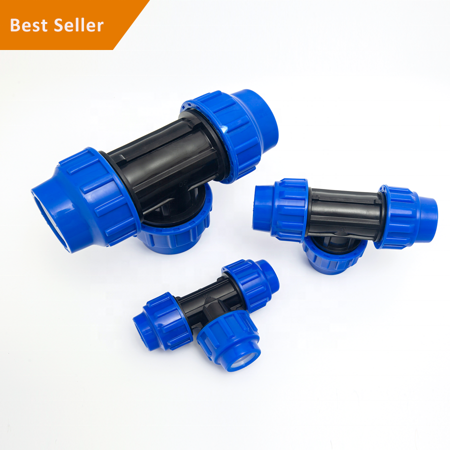 Male PP Double Union Ball Valve Compression Fittings PN16 for Water Pipes PE Pipe Fittings Poly Pipe HDPE Fittings