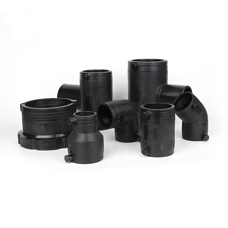 PE100 Poly Pipe HDPE 32mm Elbow Tee Joints Clamps Electro Butt Fusion Fitting electrofusion repair saddle Electrofusion Fitting