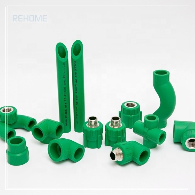 plumbing materials Water Supply Female Tee Green PPR Fittings Thread Plastic Pipe Fittings