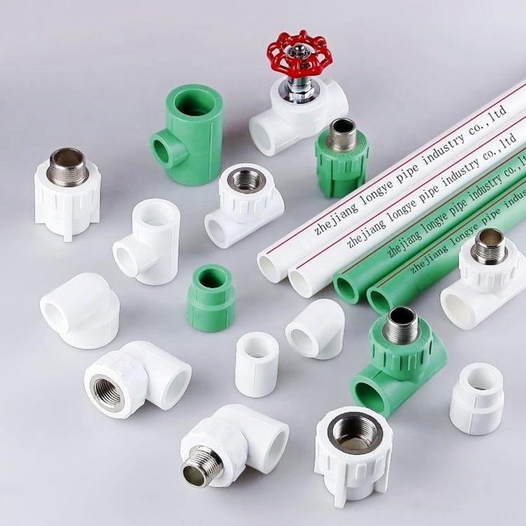 Plastic pipe 20-63mm PE Pipe Joints 1/2 Inch PPR Pipe Fittings Water Pipe Tee, Elbow, Nipple Joint Connector pipe fittings