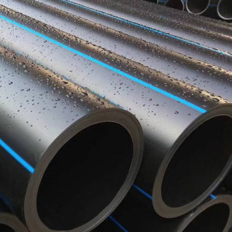 Alibaba highly recommend Buried hdpe rolled Plastic pipe 3 inch 4 inch 75mm 90mm water flow tube