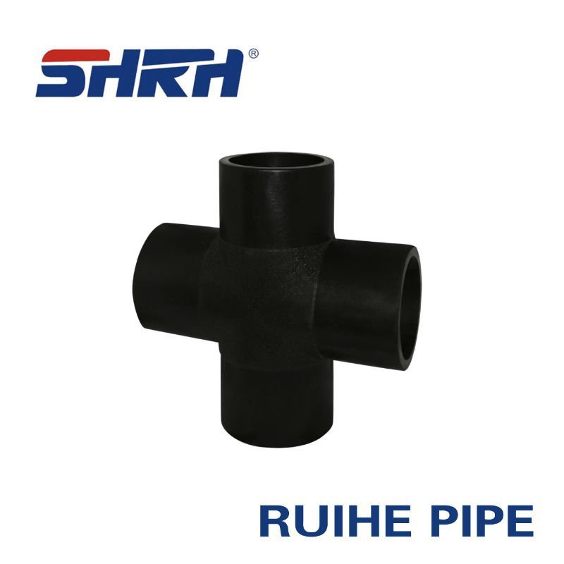 Quality assurance hdpe pipe fittings 4 way cross tee price list