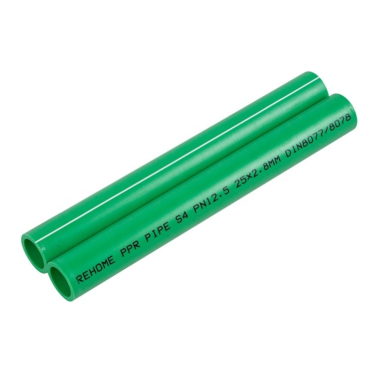 Competitive PP PP-R pipes and fittings PPR plastic tubes prices Germany Standard green pipes for Cold and Hot water PPR Pipe