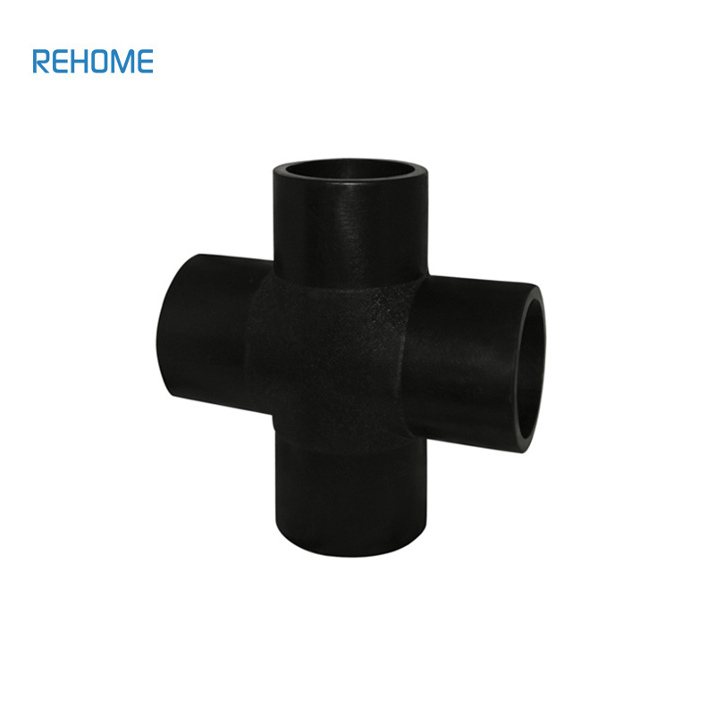 Quality assurance hdpe pipe fittings 4 way cross tee price list