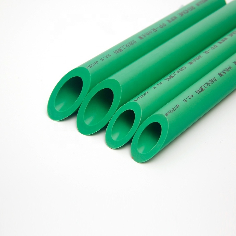 Germany Standard Water Plumbbing Supply Ppr Pipe Factory Plastic Polypropylene Pipe Ppr Plumbing Green Pn20/25 Ppr Pipes