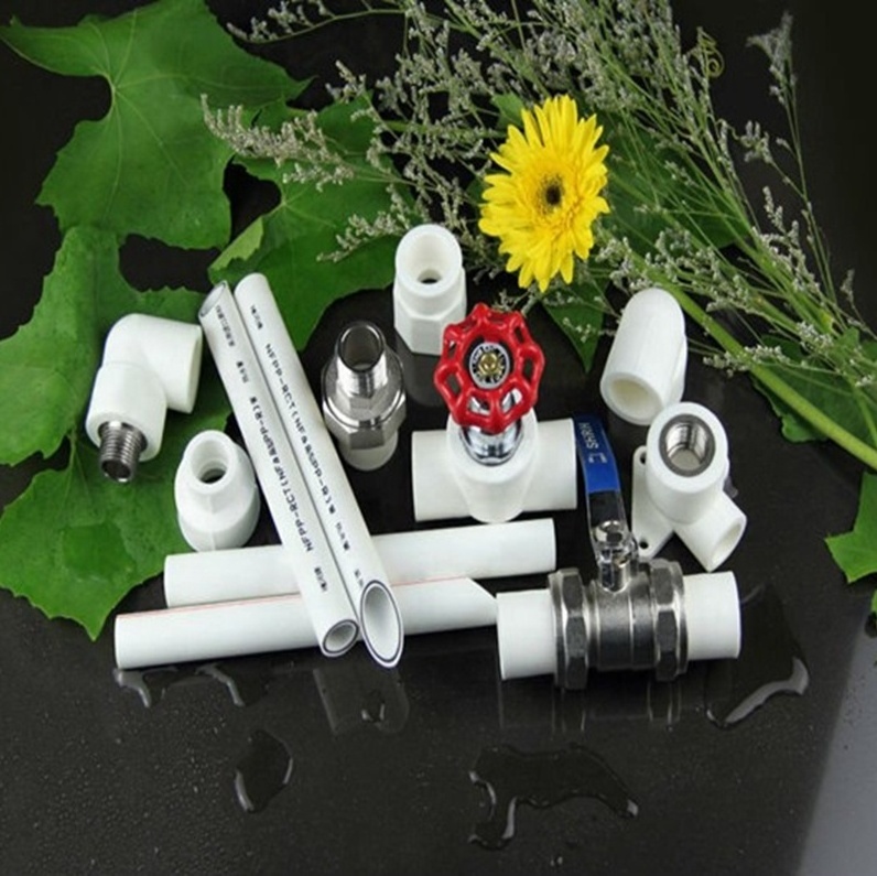 plumbing materials Water Supply Female Tee Green PPR Fittings Thread Plastic Pipe Fittings