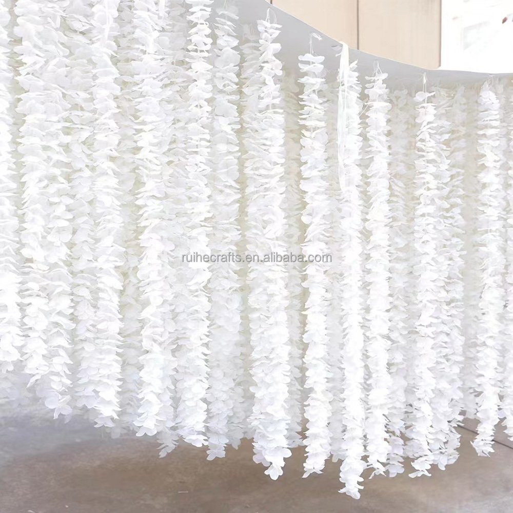 Decoration luxury special wedding supplies roll up hanging wisteria flower wall hanging wedding floral decorations