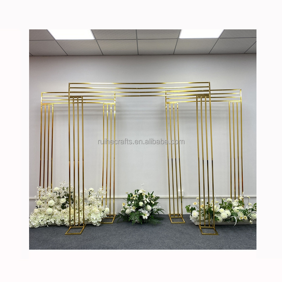 Wedding party rentals shining gold welcome sign stand cardboard wedding backdrop rustic decoration for wedding