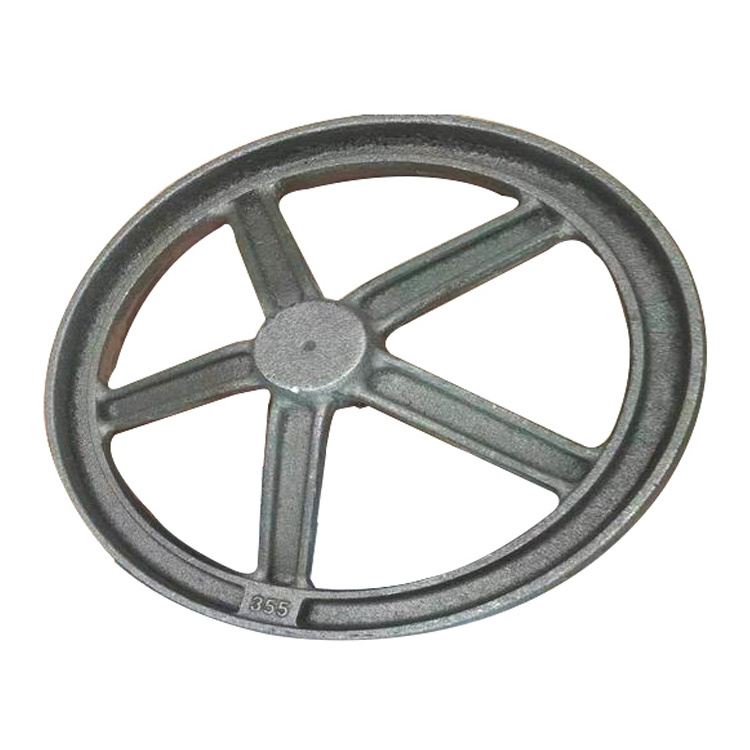 High Quality Customized Drawing Design Die Casting Parts Services Cast Iron Pulley Flywheel