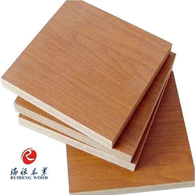 18mm melamine faced mdf board 1220x2440mm chipboard size can be cut