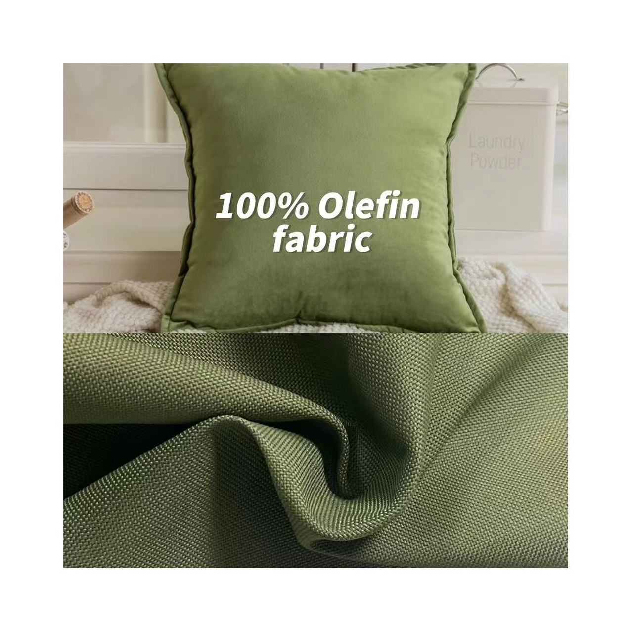 Factory Sale Eco-friendly waterproof sunproof 100%  polypropylene  fabric outdoor sofa cushion Olefin fabric