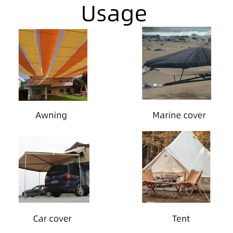 2024 New Product outdoor awning fabric waterproof canopy boat cover solution dyed acrylic fabric