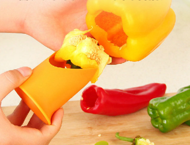 Home Kitchen Cooking Tools Plastic Chilis Cutter Peppers Corer Multi Sizes Chili Pepper Seed Remover