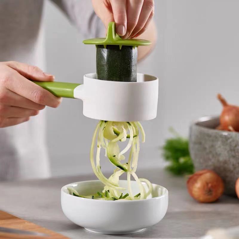 Kitchen Gadgets Mini Vegetable Cutter New Handheld Spiralizer Vegetable Slicer