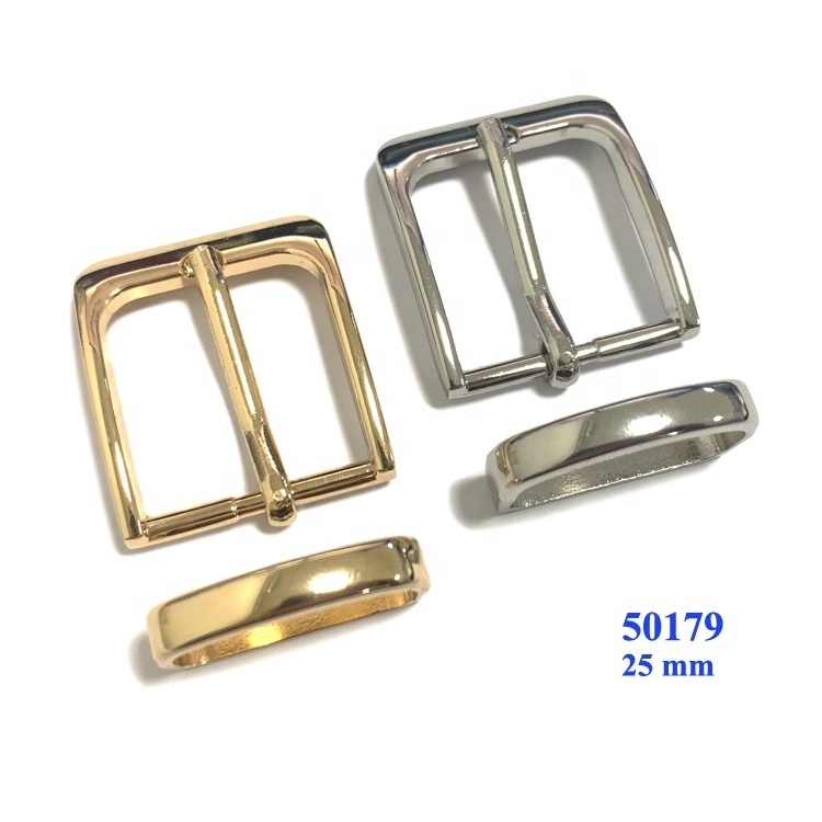 Fashion ladies zinc alloy belt buckle light gold plated buckle set