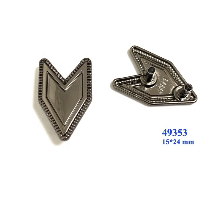 New arrival metal decorative men slipper shoe clips buckle