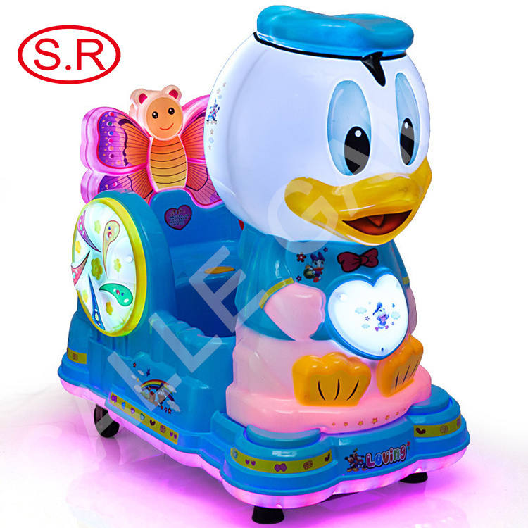 new style for Coin Operated Games For Shopping Mall Arcade Baby Happy Kiddie Ride Swing Car Game Machine