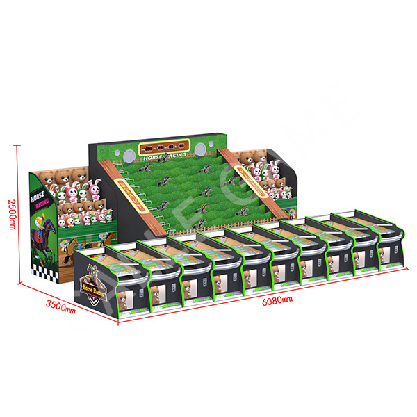 Coin Operated Horse Racing Arcade Machine high quality for Ball Rolling Carnival Amusement Booth