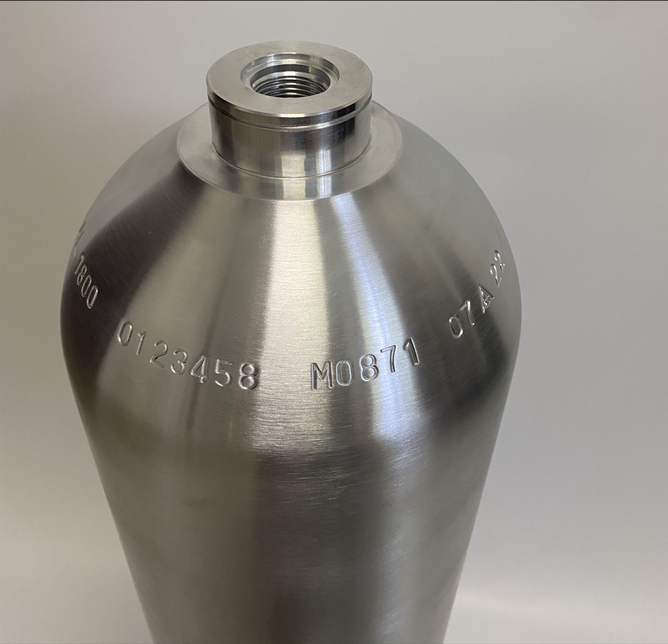 Industrial hydrogen gas price 13.4L empty oxygen cylinder small bottle