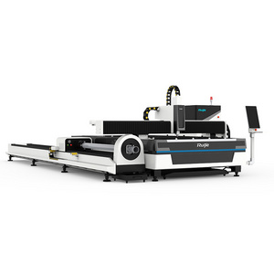 Ruijie 3015HT 6KW Shandong Fiber Laser Plate Sheet Metal and Tube Cutting Machine for Metal Pipe Tube Cutting