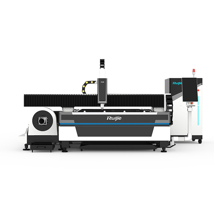 Ruijie 3015HT 6KW Shandong Fiber Laser Plate Sheet Metal and Tube Cutting Machine for Metal Pipe Tube Cutting