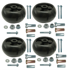 4 PACK 210-235 Plastic Deck Wheel Kit Fit For John Deere AM133602  AM116299  M111489