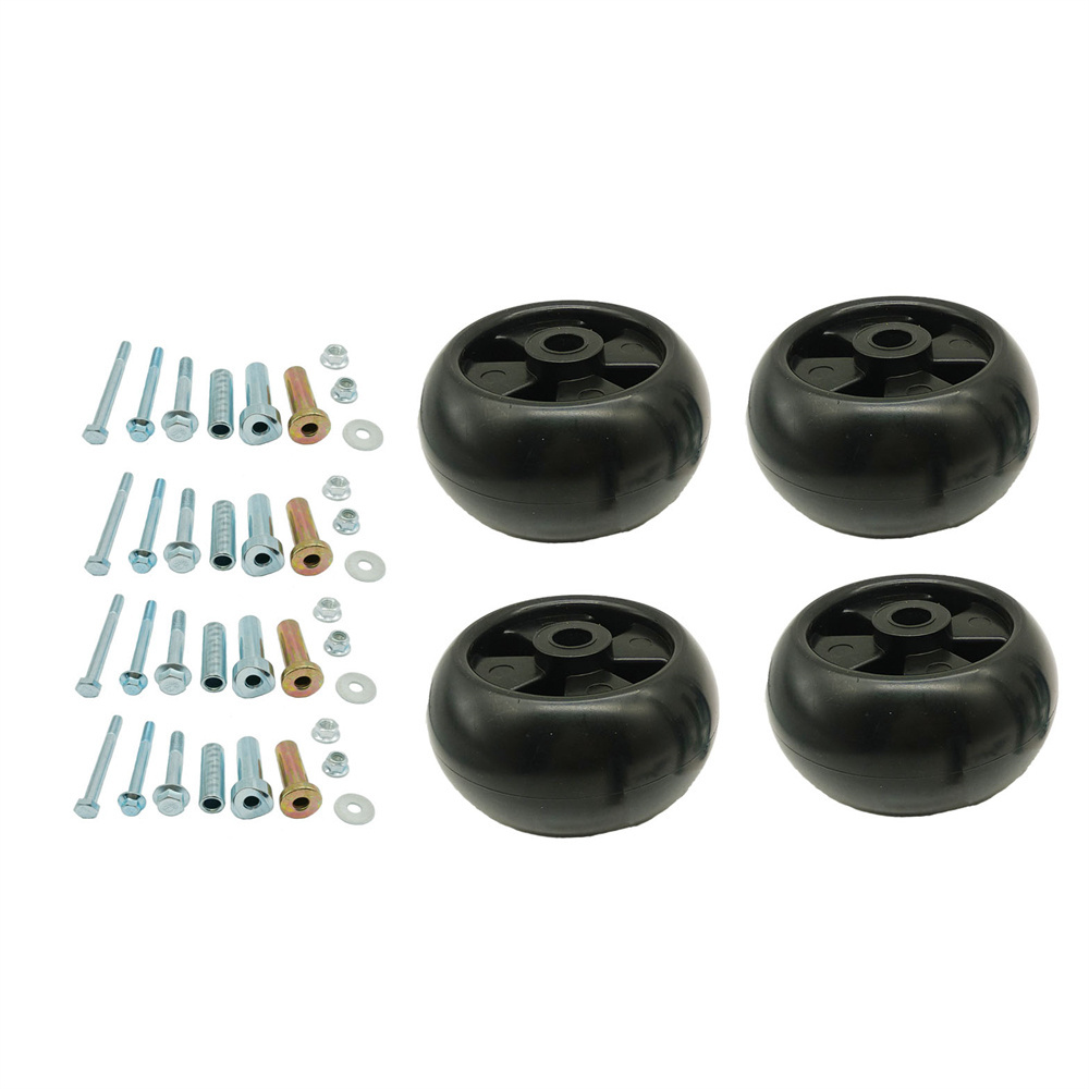 4 PACK 210-235 Plastic Deck Wheel Kit Fit For John Deere AM133602  AM116299  M111489