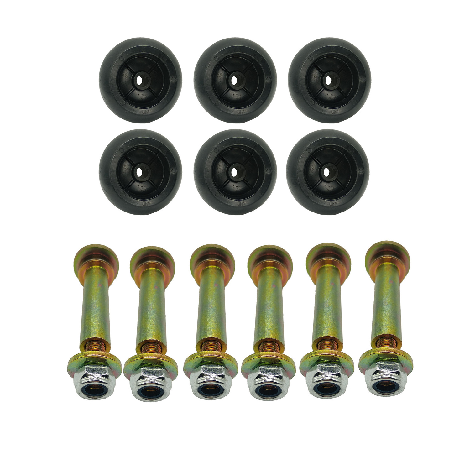 6 PACK  NEW Exmark Mower Anti Scalp Deck Wheel+KIT For 103-3168 103-7263 103-4051  103-4051 1-603299