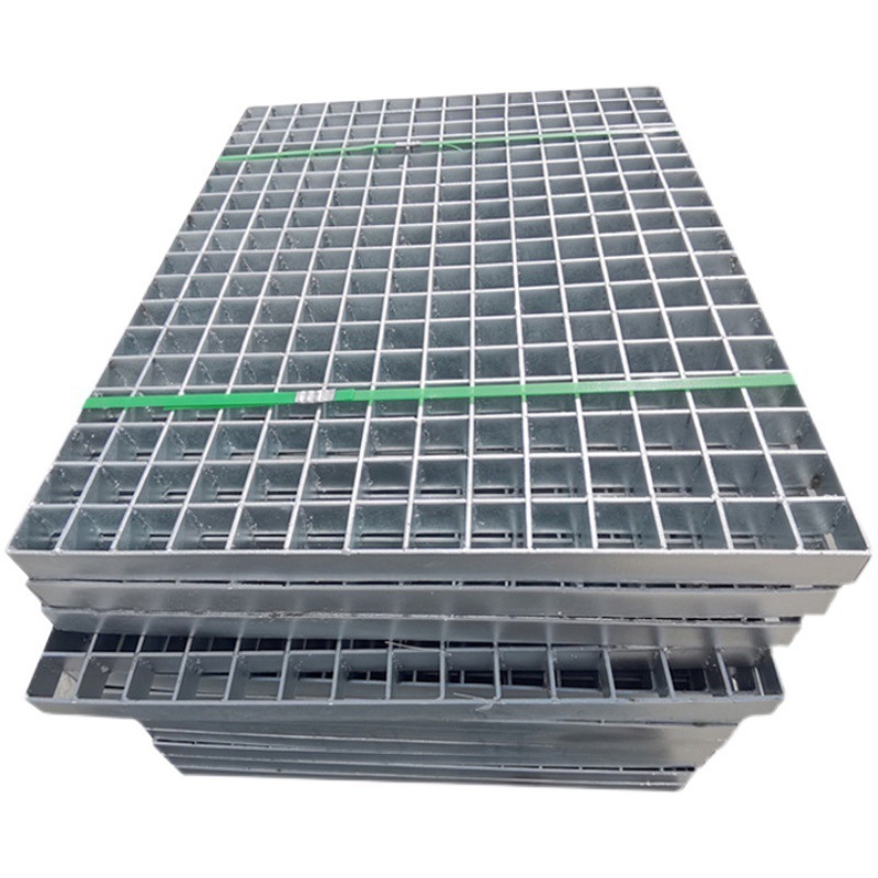 Factory customized hot-dip galvanized steel grating platform metal grid sewer drain cover steel grating