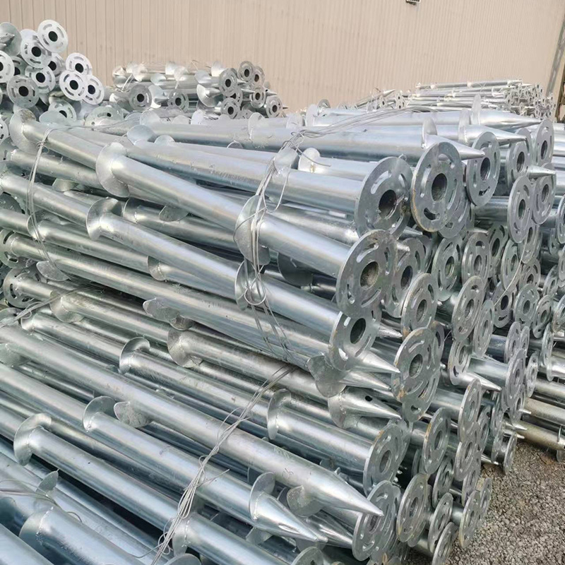 factory supply Foundation Helical Galvanized Ground Screw Pile