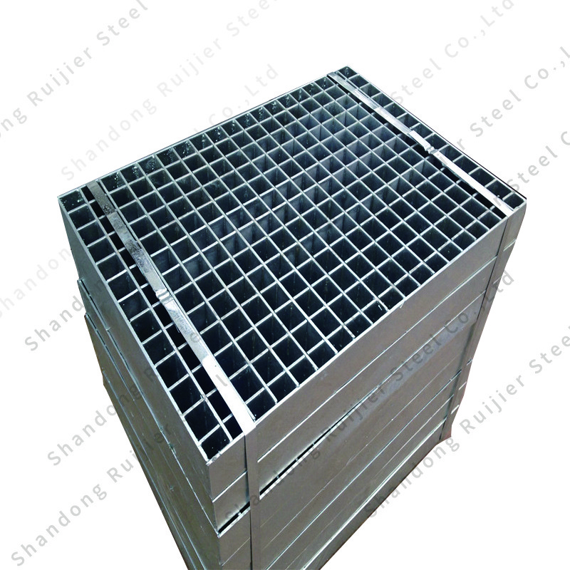 Factory customized hot-dip galvanized steel grating platform metal grid sewer drain cover steel grating