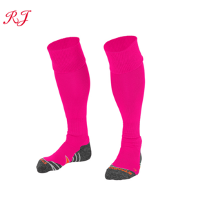 RJ-I-0149 soccer sock pink pink custom football socks