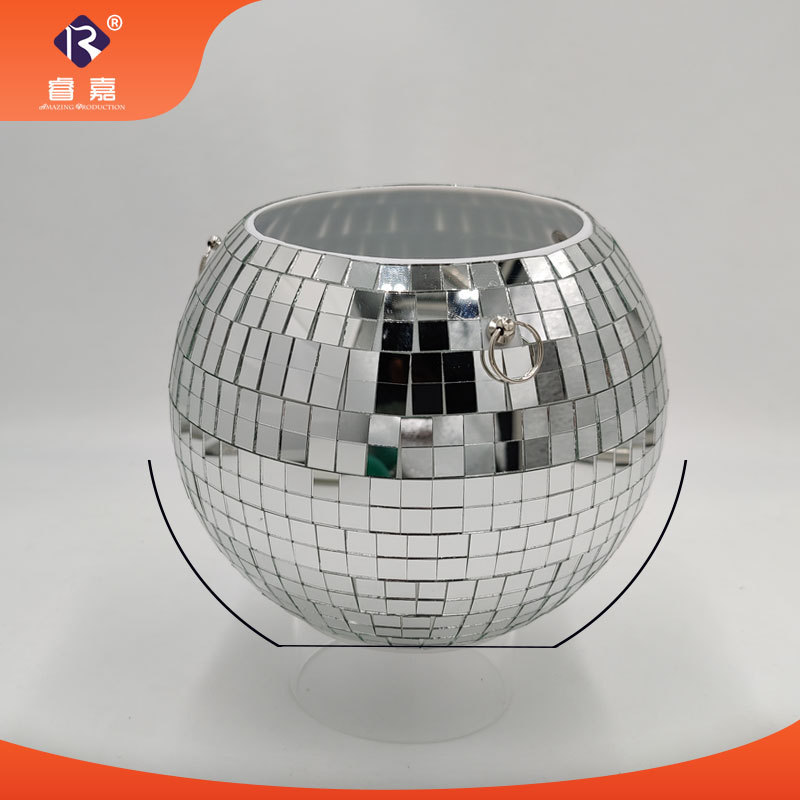 Hot Selling Disco Mirror  Ball Planter Hanger Flower Pots 20cm Flower Pot Mold Garden Supplies  Home Decor stand pot