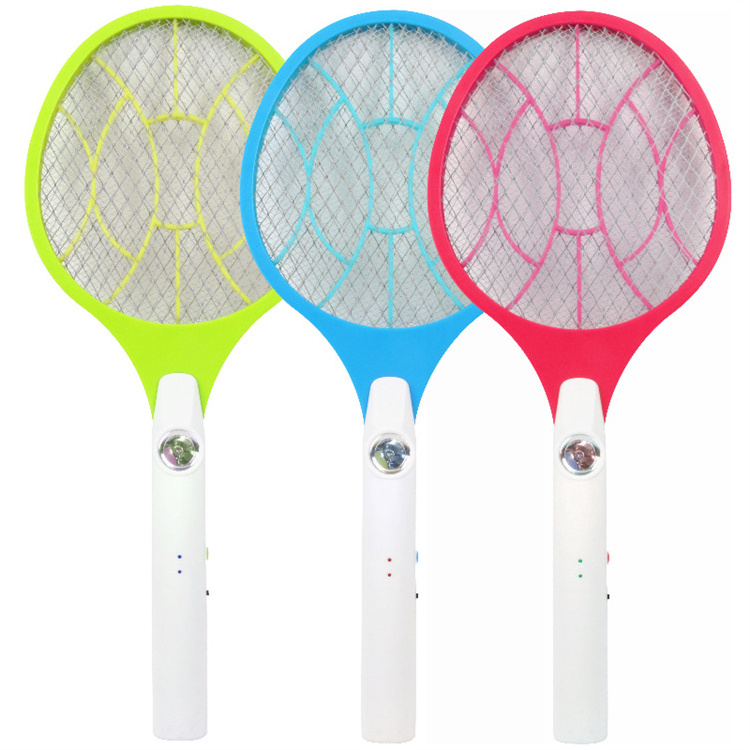 007 Mosquito Racket Fly Bat Mosquito Killer  Lead Acid Battery Rechargeable  Electric Mosquito Swatter