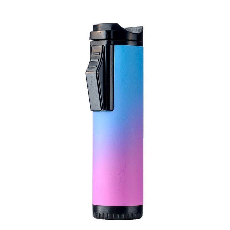 Custom Logo Vaper Smoke Rechargeable Hookah Rainbow Colorful Cigarette Gas Lighter