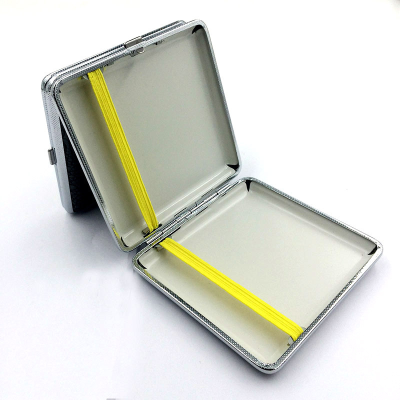 Custom Cigarette Case 20 Pieces Portable Automatic Leather Cigarette Case