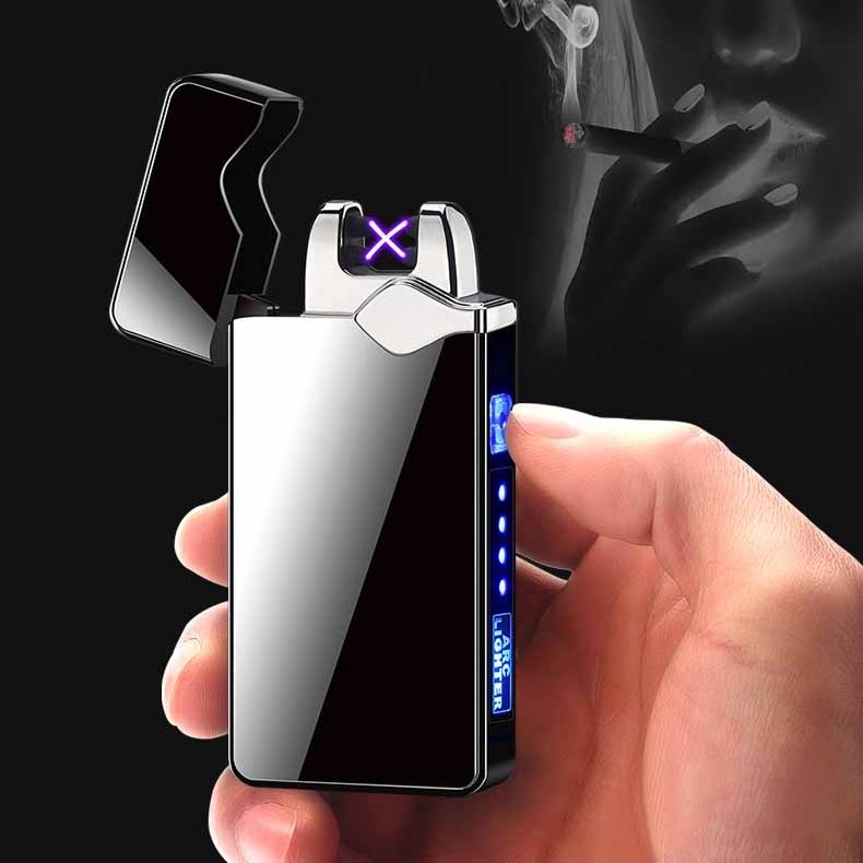 Wholesale Plasma ARC Lighter USB Charging Electronic Metal Creative Cool Smoking Cigarette Lighter